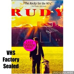 Columbia TriStar Rudy VHS 1994 Football New Factory Sealed